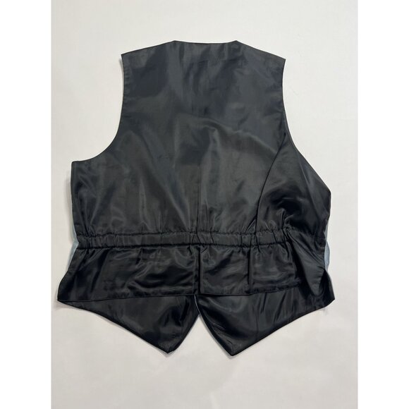 Tuxedo Junction 6 Button Suit Vest in Light Blue - Picture 2 of 4